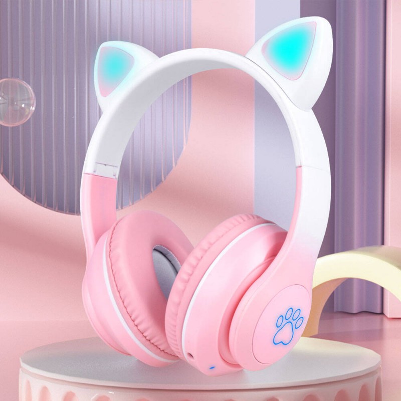 Bal-z Zore STN-28 Pro Kedi Kulaklı Tasarımlı RGB Işıklı Bluetooth Kulaklık