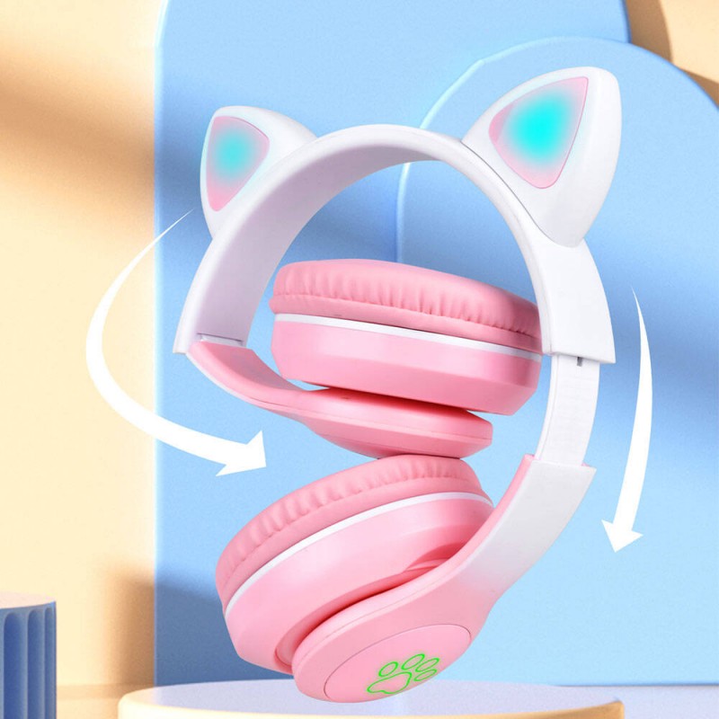 Bal-z Zore STN-28 Pro Kedi Kulaklı Tasarımlı RGB Işıklı Bluetooth Kulaklık