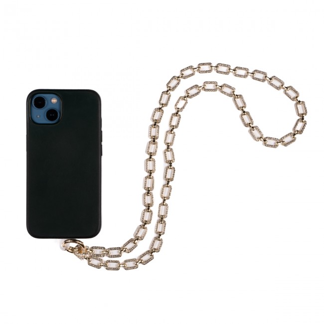 Zore Taş İşlemeli Metal Zincir Cep Telefonu El Askısı 85cm Zore Taş İşlemeli Metal Zincir Cep Telefonu El Askısı 85cm