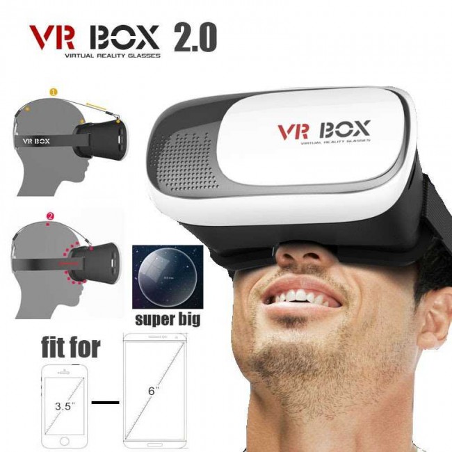 Zore VR Box 3D Beyaz Sanal Gerçeklik Gözlüğü Zore VR Box 3D Beyaz Sanal Gerçeklik Gözlüğü