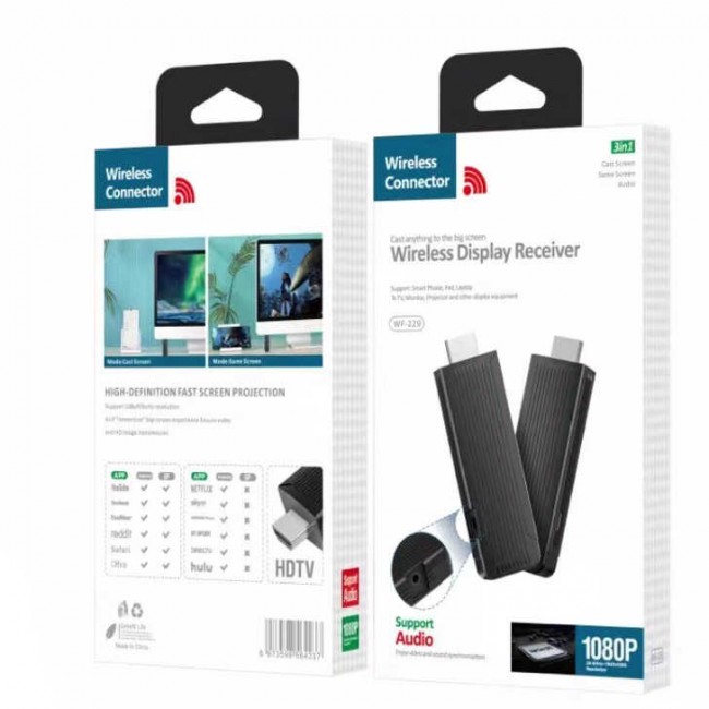 Zore WF-229 Kablosuz HDMI Ses ve Görüntü Aktarıcı Zore WF-229 Kablosuz HDMI Ses ve Görüntü Aktarıcı