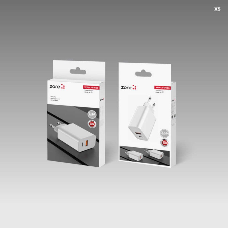 Bal-z  ​XMac Serisi X5 36W Seyahat Şarj Başlığı