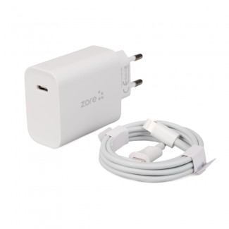 Zore XMac Serisi X7 Type-C to Lightning Ev Şarj Aleti 20W Zore XMac Serisi X7 Type-C to Lightning Ev Şarj Aleti 20W