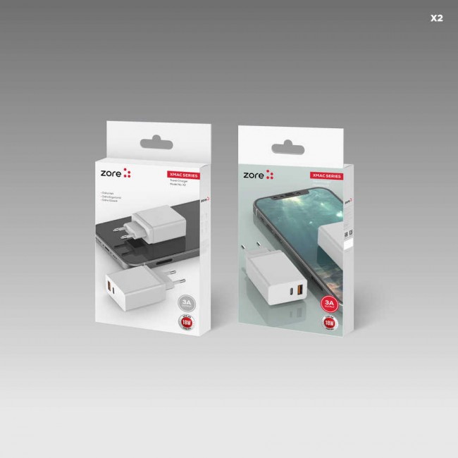 Zore XMac Serisi ZR-X2 Seyahat Şarj Başlığı Zore XMac Serisi ZR-X2 Seyahat Şarj Başlığı