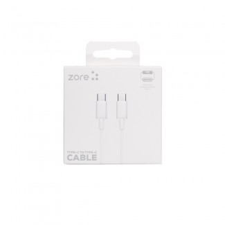 Zore ZR-41 Type-C to Type-C PD Hızlı Şarj Özellikli Data ve Şarj Kablosu 1M Zore ZR-41 Type-C to Type-C PD Hızlı Şarj Özellikli Data ve Şarj Kablosu 1M